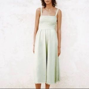 Zara Yala sage green dress